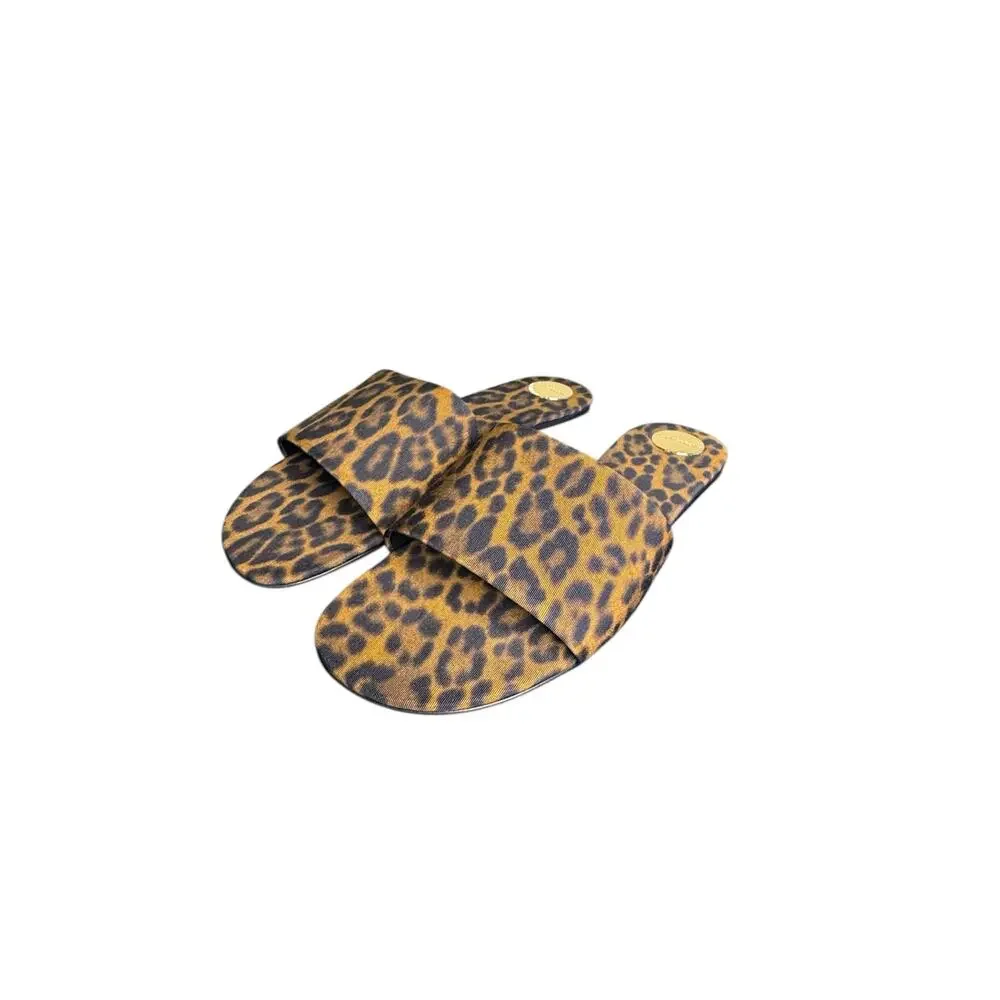 Saint Laurent NIB Carlyle Flat Slide in Leopard Size 39 - Picture 5 of 13